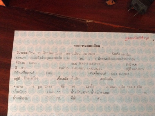 Isuzu 2.5 SL 4ประตู โฉม TFR ปี 91-97 Isuzu 2.5 SL 4ประตู โฉม TFR ปี 91-97