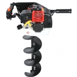 ขายเครื่องเจาะดินขนาด 49 cc  ของใหม่ มีใบเจาะ แถมให้ 2 ใบ ครับ