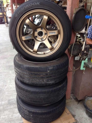 ขายล้อ TE37 มือ2 มีลอย ไม่เคยซ้อมครับ ขอบ17  8.5 - 9.5