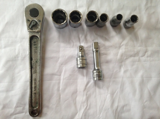 ด้ามฟรี snapon+ลูกล๊อค SAE 1/2 made in USA