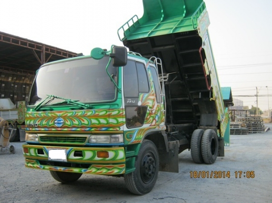 ขายรถบรรทุกหกล้อดั้มฮีโน่FF1J รถห้าง เครื่อง JO8C- 220 เเรงม้า เครื่องแน่นดี เฟื่องท้ายใหญ่ ZM หรือเ