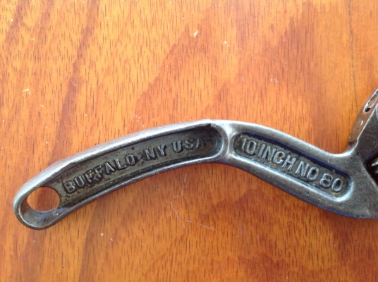 ขายประแจโบราณ BUFFALO NY 10" NO.80 ( ตัวที่ 1)