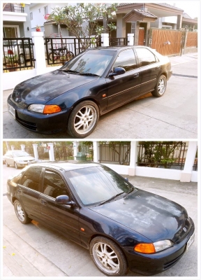 ขายซีวิคปี95 ติดแก๊ส แม็ก17* รถสวยหน้าหลังเดิม เอกสารพร้อมโอน ราคาถูกพร้อมใช้ครับ