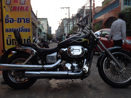 ต้ำพระราม2 HONDA SHADOW SLADHER400 ทะเบียนกทม.แท้โอนขนส่ง ภาษี57 สีดำ