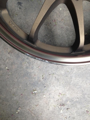 ขายล้อ CE28 ขอบ17 4/100  สีน้ำตาล ขอบชา สวยๆ 1ชุดครับ
