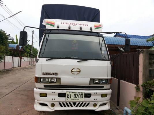 รถรับจ้างขนส่งสินค้า หกล้อ HINO กระบะคอกสูง  ยาว 5.5 ม.