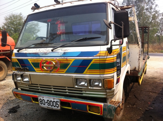 ทำสีใหม่สวยงามมาก HINO KM779 บรรทุกท้ายลาด-หางไฮโดรลิค เครื่อง WO4D-117แรงม้า ช่วงล่างใหญ่ F สภาพพร้อมใช้ ราคาต่อรอง ทะเบียนพร้อมโอน