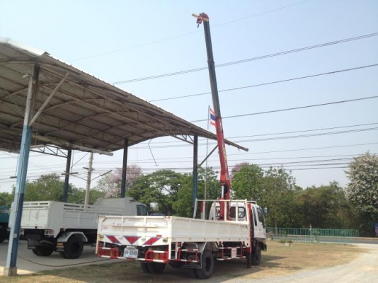 รถบรรทุก 6 ล้อ HINO JO8C กระบะเหล็ก + เครน TADANO ขาสูง สภาพดีพร้อมใช้งาน