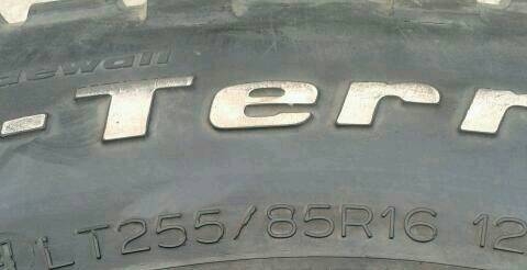 ขาย MUD BF KM2  ขนาด 255/85R16