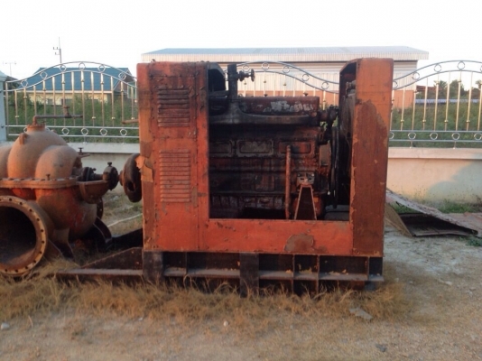 เครื่องสูบน้ำ. 20 นิ้ว เครื่องhino 500 Hp จมน้ำ มีสองชุด