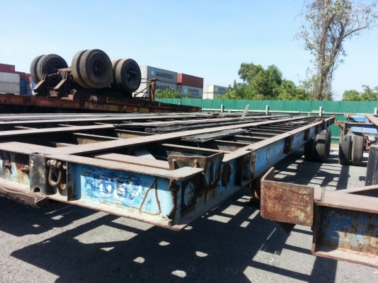 หางพื้นเรียบ2คาน ยาว12.45 ม ยางพอใช้ใด้ ทะเบียน ม79 มี3หาง