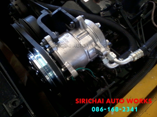 รับติดตั้งและซ่อม แอร์รถยนต์์ รถแทรกเตอร์ รถแบคโฮ รถเครน รถเกรด รถบด รถตัก รถหัวลาก CATERPILLAR SEM SAKAI AMMANN KOBELCO KOMUTSU JCB TCM SUMITOMO KAWASAKI RENAULT