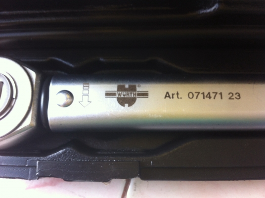 ประแจวัดแรงบิด WURTH  สภาพใหม่มากเก่าเก็บพร้อมกล่อง