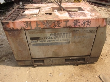 ขายตามสภาพครับ - เครื่องเชื่อมพร้อมปั่นไฟ SHIDAIWA: DGW280MTE ดีเซล 2 สูบ มือสองจากญี่ปุ่น