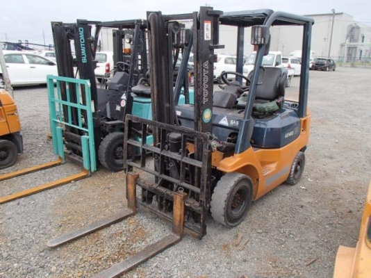 ขายฟอร์คลิฟต์ TOYOTA 7FG15 ( SPECS JAPAN )  เกียร์ AT  , HINHFORK  เสา 3 M ขอบคุณมากครับคุณบอย กทม