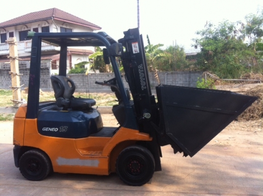 ขายฟอร์คลิฟต์ TOYOTA 7FG15 ( SPECS JAPAN )  เกียร์ AT  , HINHFORK  เสา 3 M ขอบคุณมากครับคุณบอย กทม