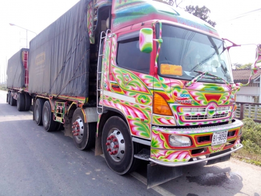 ขายดาวน์รถ 24 ล้อพ่วงแม่-ลูกดัมพ์ HINO MEGA 260 แรงม้าปี 2554 ซีรีย์500 ติดแก็สโรงงานบริษัท ขายดาวน์ 800000 ผ่อนต่อ 82000 X 29 = 2378000 ราคารวม 3178000