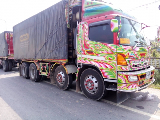 ขายดาวน์รถ 24 ล้อพ่วงแม่-ลูกดัมพ์ HINO MEGA 260 แรงม้าปี 2554 ซีรีย์500 ติดแก็สโรงงานบริษัท ขายดาวน์ 800000 ผ่อนต่อ 82000 X 29 = 2378000 ราคารวม 3178000