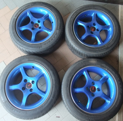 แม็กขอบ 15 กว้าง7 4รู100 พร้อมยาง ล้อไม่เคยซ่อม