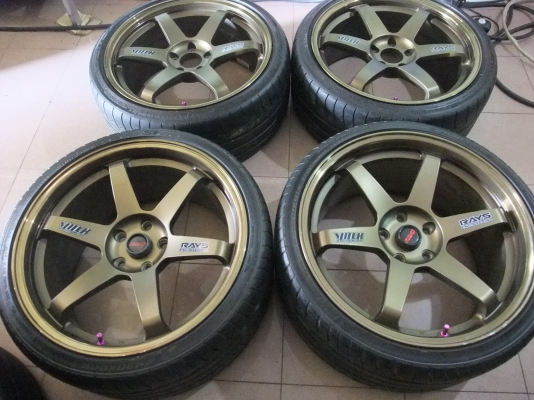 TE37 ขอบ19 8.5 9.5 งานเหมือน สีเดิม