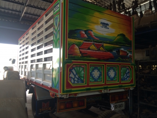 กะบะดั๊มเกษตร ยกลงจากอีซูซุ ร๊อกกี้ กว้าง 250 ซม ยาว 560 ซม กระบอก 12 ตัน