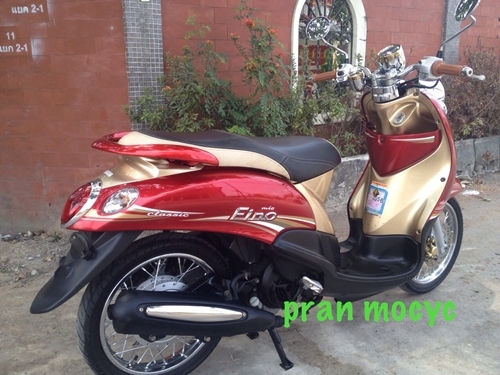 ขาย yamaha finoสีเเดงน้ำตาล ปี2555 ขาย yamaha finoสีเเดงน้ำตาล ปี2555