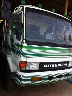 MITSUBISHI FN.527 เครื่อง 195 เพลาเดียว พร้อมเคน 5 ตัน ท้ายลาดบรรทุก แม็คโคร 120