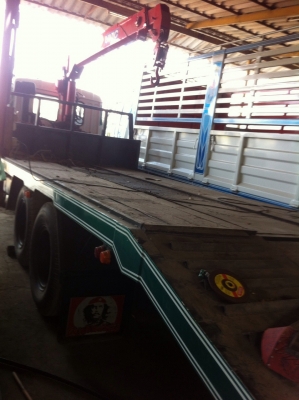 MITSUBISHI FN.527 เครื่อง 195 เพลาเดียว พร้อมเคน 5 ตัน ท้ายลาดบรรทุก แม็คโคร 120