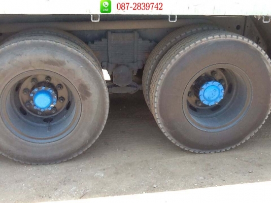 ขายรถบรรทุกพื้นเรียบ แม่-ลูก 12 ล้อ 1เพลา ยี่ห้อ HiNO ตัวแม่