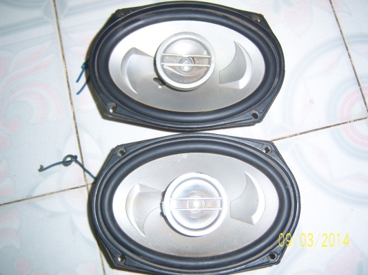 ชุดลำโพงรถยนต์ 1 คู่  DTS DS-HQ718  6"x9" 3way coaxial speaker