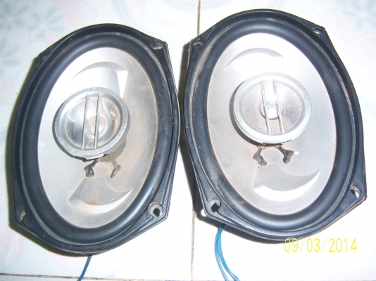 ชุดลำโพงรถยนต์ 1 คู่  DTS DS-HQ718  6"x9" 3way coaxial speaker