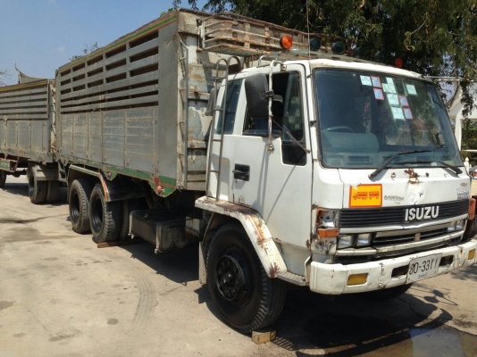 ขายสิบล้อพ่วงดัมพ์แม่-ลูก230แรงเทอร์โบ