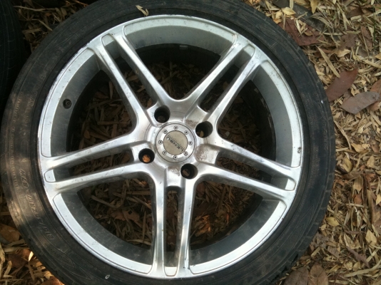 แม็ก Lenso  ขอบ 17 กว้าง 7.5 นิ้ว 4วงพร้อมยางแก้มเตี้ย 6,500