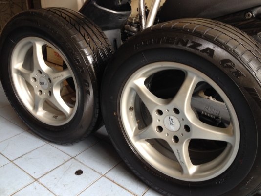 ล้อ japanแท้ ssr ขอบ16กว้าง7นิ้วอ๊อฟ38 5รู114สวยๆเดิมๆ