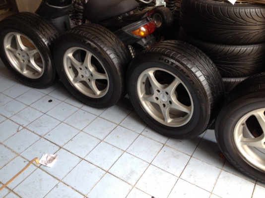 ล้อ japanแท้ ssr ขอบ16กว้าง7นิ้วอ๊อฟ38 5รู114สวยๆเดิมๆ