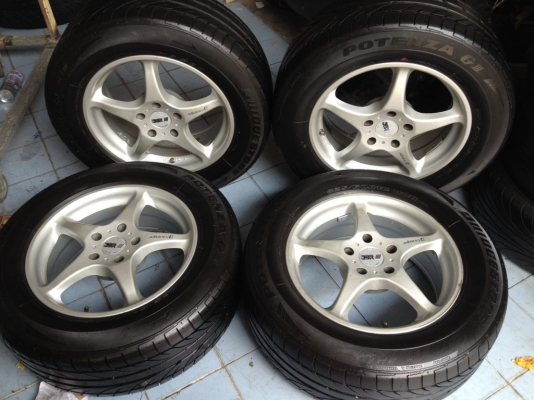 ล้อ japanแท้ ssr ขอบ16กว้าง7นิ้วอ๊อฟ38 5รู114สวยๆเดิมๆ