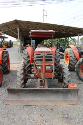 มาแล้ว KUBOTA M5000 พร้อมโรตารี่ติดดัวรถ ใบมีดดันดินตราช้างติดตัวรถ