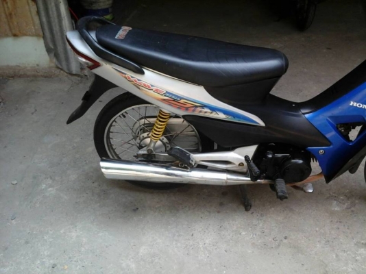 Wave 100 ubox ปี 49 สีน้ำเงิน รถบ้าน เครื่องเดิม แน่น เอกสารครบ