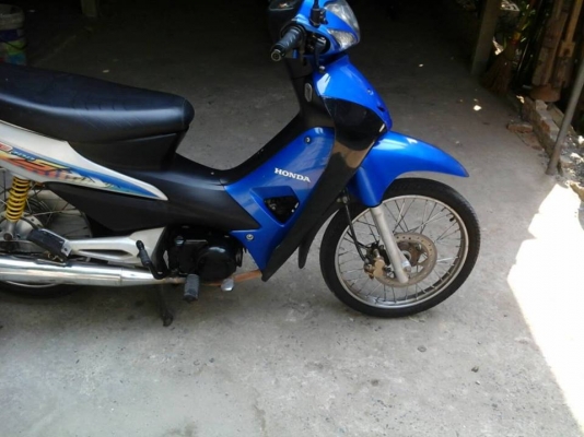 Wave 100 ubox ปี 49 สีน้ำเงิน รถบ้าน เครื่องเดิม แน่น เอกสารครบ