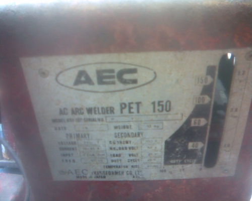 ตู้เชื่อมญี่ปุ่นแท้ 150 แอมพร้อมรถเข็นพร้อมสาย