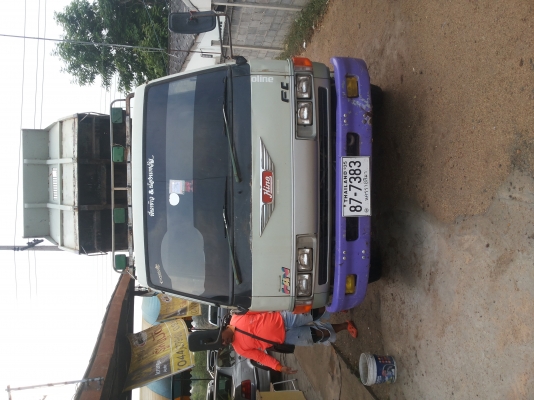 6 ล้อดั้ง hino เครื่อง MB4W 120 ปี 2538 ช่วงล่าง F กระจกไฟฟาไฟฟ้า