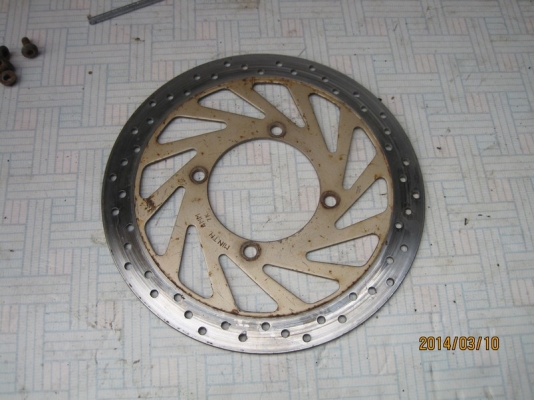 จานดิสน์เบรคหน้า4รู KR,Serpico หนาๆไม่เป็นร่องไม่คด 300 (รวมส่ง)