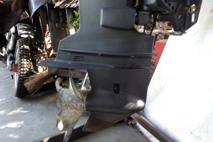 เครื่องเรือ YAMAHA 70 แรงเครื่องติดเดินดี ทริมไม่ทำงาน  ฝาน้ำผุมีรอยอุดมาจากญี่ปุ่น ราคา 58,000