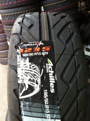 ขายยางใหม่ Achiles 123s (soft) 195-50-15 ราคาถูก!!!!