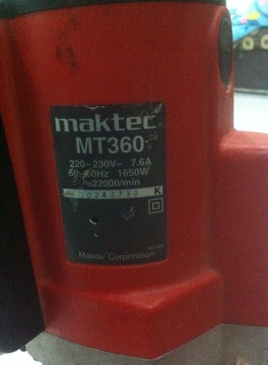 เร้าเตอร์ทำบัว 1/2" maktec Router MT360 เร้าเตอร์ทำบัว 1/2" maktec Router MT360