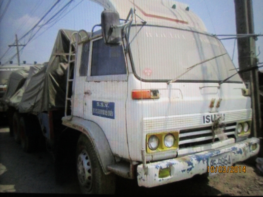 ISUZU-10ล้อ1เพลาเครื่อง6BD-พื้นเรียบ-สภาพสวยพร้อมใช้-ราคา460.000บ