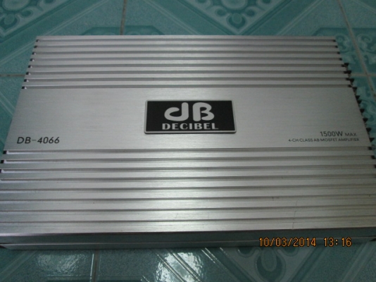 แอมป์4chdb สภาพใหม่มาก แรงๆเสียงดี ขาย1950บาท