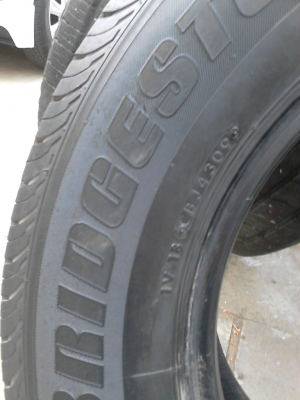 BRIDGESTONE DURAVIS R611  มี 2 เส้น ดอกยางหนาลึกทั้งคู่ TEL.081-427-3941