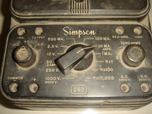 ขายมิเตอร์วัดไฟ Simpson 260 s5