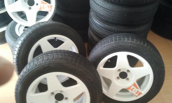 DC TM105 15X7.5 4/100 งานk speed ยางสวย